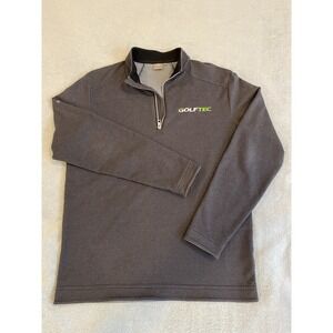 Ping Men's Size Medium Sensor Cool Golf 1/4‎ Zip Pullover Sweater Gray Golf Tec